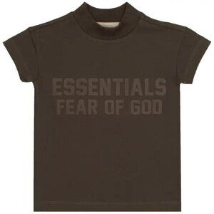 Essentials Kids Brown Fear of God Short Sleeve Casual Tee - Size 2‎